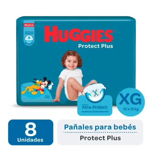 HUGGIES PROTECT PLUS XG x8 PAÑ