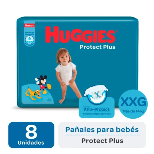 HUGGIES PROTECT PLUS XXG x8 PAÑ