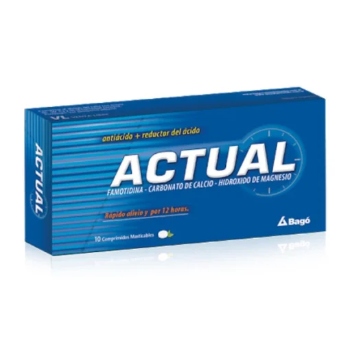 Actual Antiácido X 10 Comprimidos Masticables