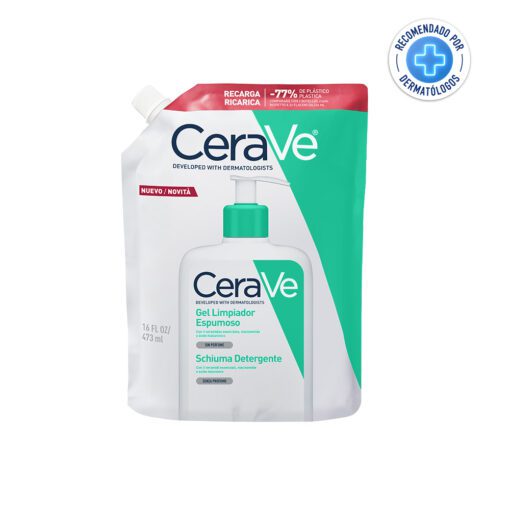 Cerave Gel Limpiador Espumoso Piel Normal A Grasa Refill X 473ml-Repuesto-