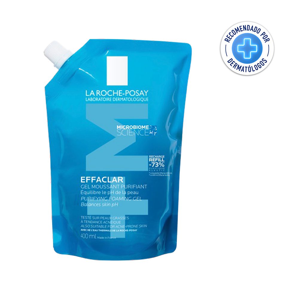 La Roche Posay Effaclar Gel Moussant Refill Purificante Para Pieles Grasas X 400Ml