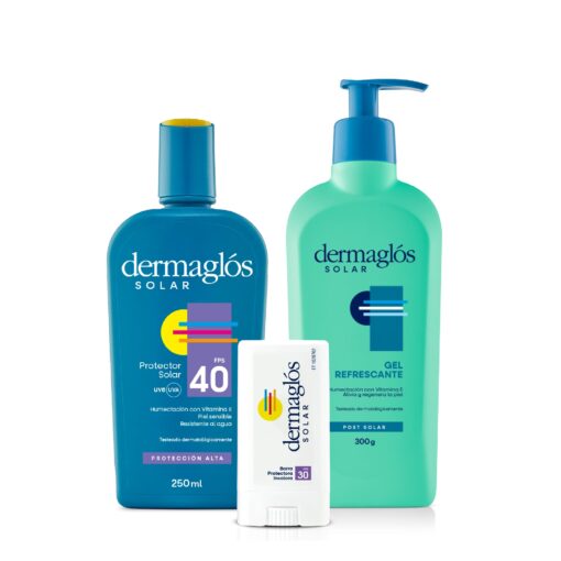 Kit Protector Solar Completo Dermaglós + Barra