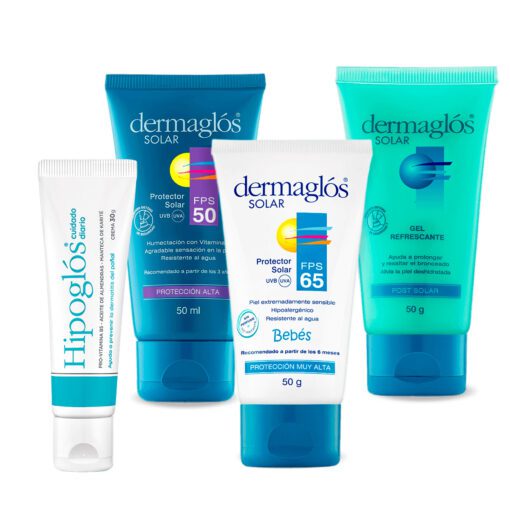 Kit Mini Protector Y Post Solar Dermaglós  + Hipoglós 30 G