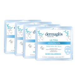Kit Mascaras De Tela Dermaglós Ultra Hidratación X4
