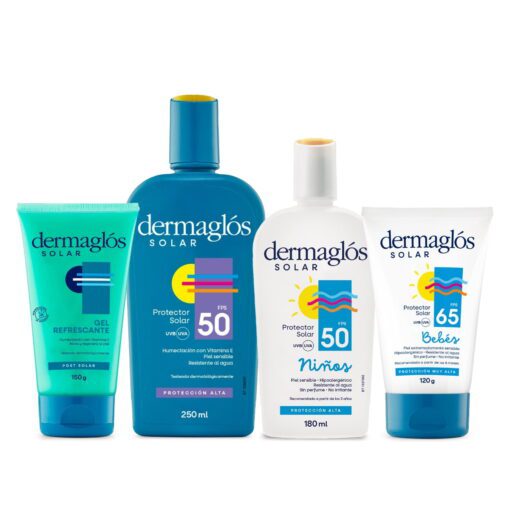 Kit Protector Solar Familiar Dermaglós Completo