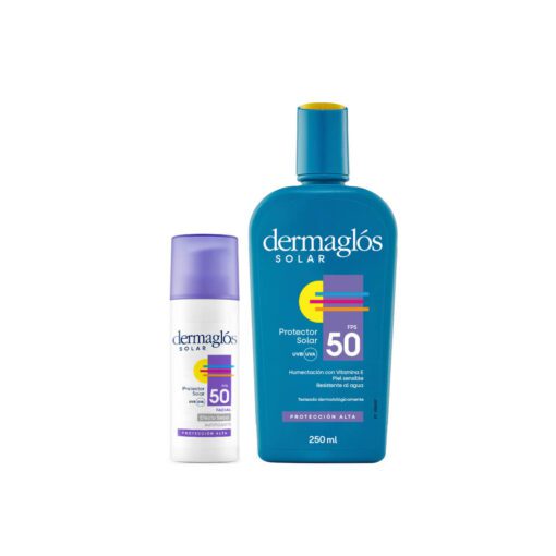 Combo Dermaglós Protector Solar Facial y Corporal FPS 50