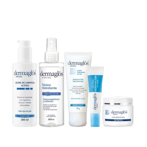 Kit Rutina Facial Dermaglós Piel Normal A Seca