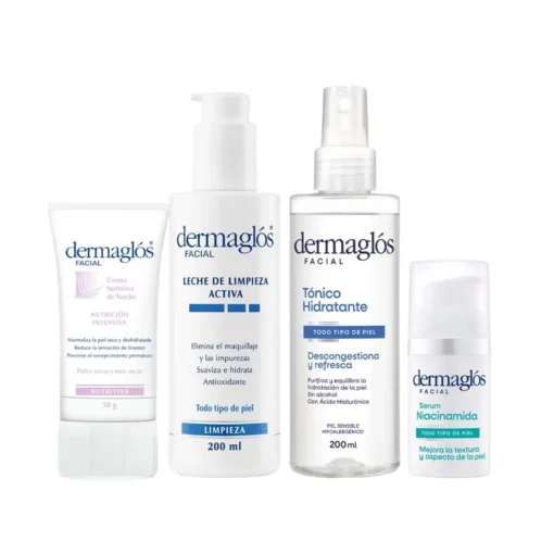 Dermaglós Rutina Facial Para Piel Seca Sérum Niacinamida