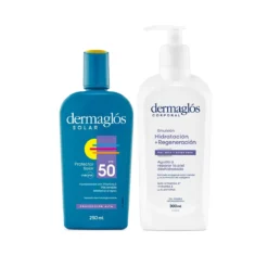 Kit Protector Solar Dermaglós Fps50 + Regeneración