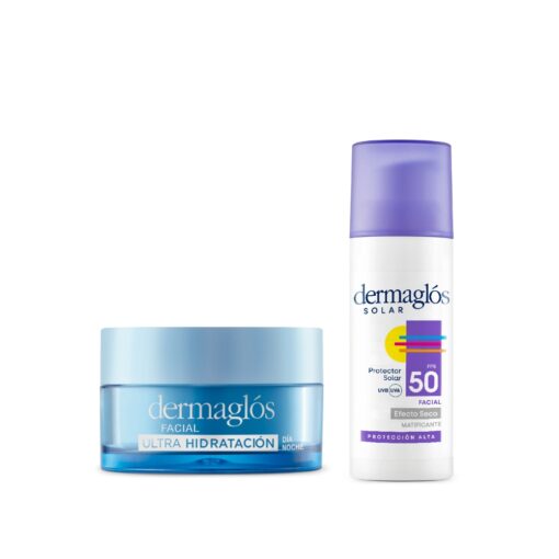 KIT DERMAGLÓS PROTECTOR SOLAR FACIAL + CREMA GEL ULTRA HIDRATACIÓN