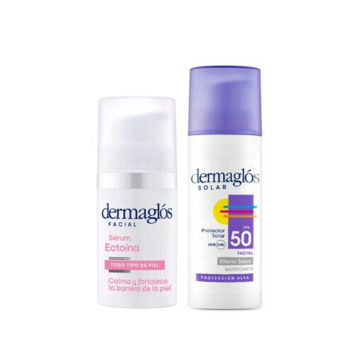 Combo Dermaglós Facial Serum Ectoína + Protector Solar