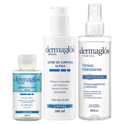 Combo Dermaglós Limpieza Facial Para Todo Tipo De Piel