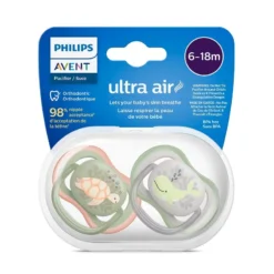 Philips Avent  Chupete Ultra Air SCF085/60 6-18M sin BPA 2un