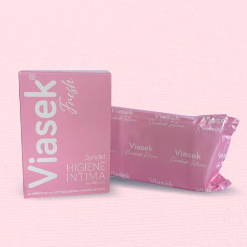 Viasek Fresh Syndet Jabón Sólido íntimo Con Prebióticos X 90 Gramos