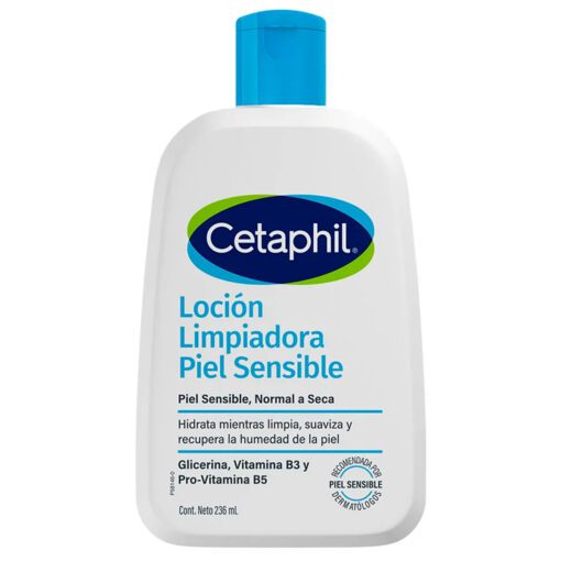 Cetaphil Loción Limpiadora Rostro Y Cuerpo Para Pieles Secas Sensibles X 237ml